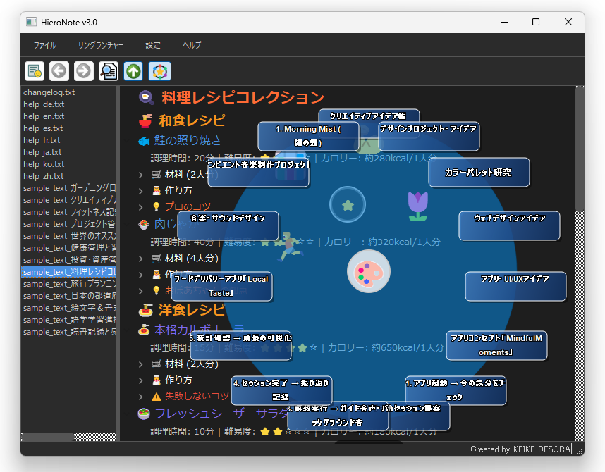 HieroNote リングランチャー